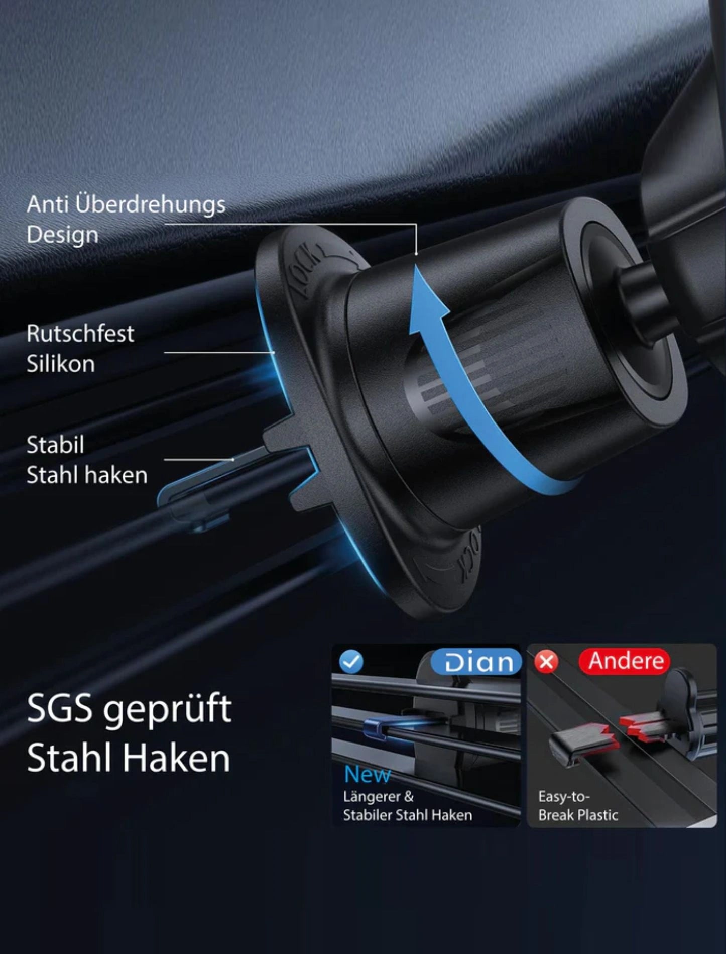 Auto Handyhalterung Für Lüftungsgitter