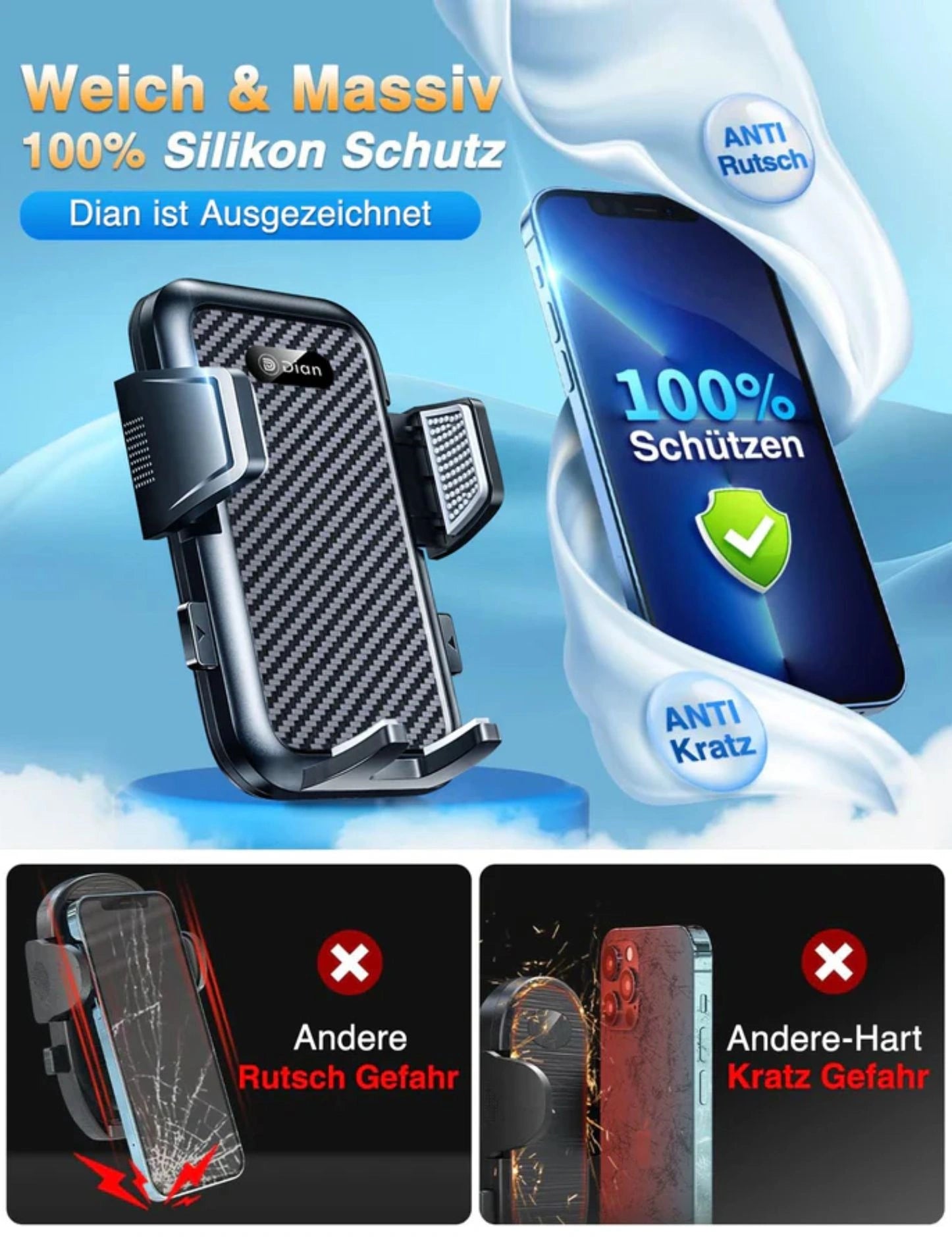 Auto Handyhalterung Für Lüftungsgitter