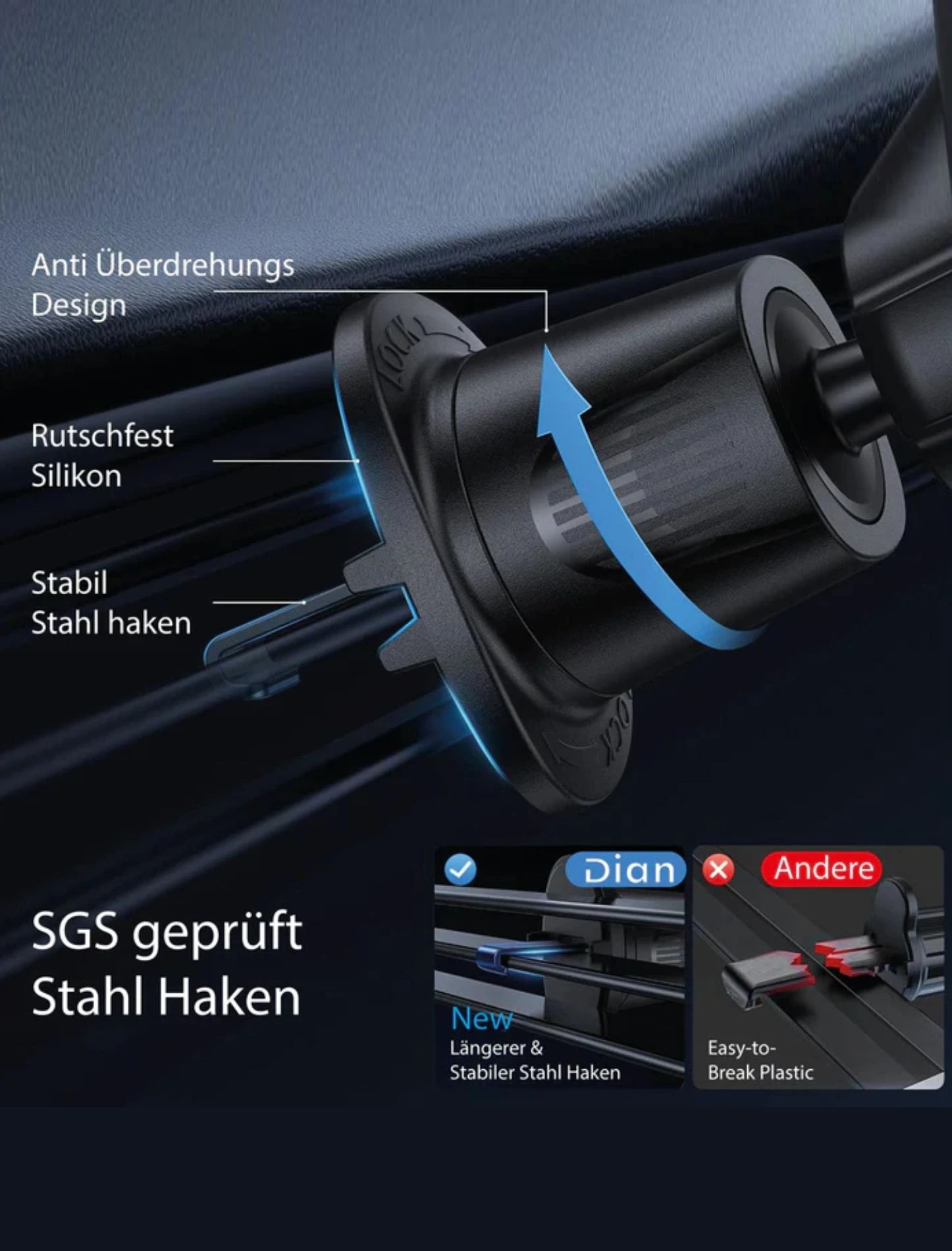 Auto Handyhalterung Für Lüftungsgitter KFZ