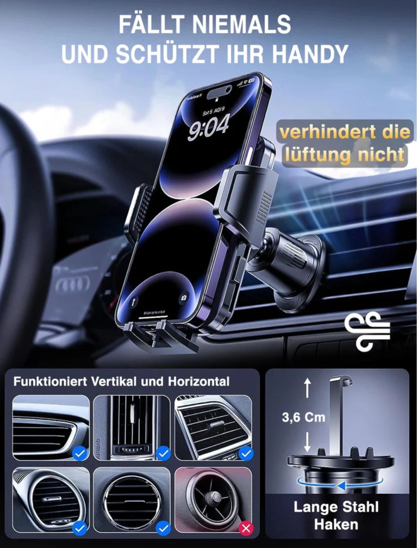 Auto Handyhalterung Für Lüftungsgitter