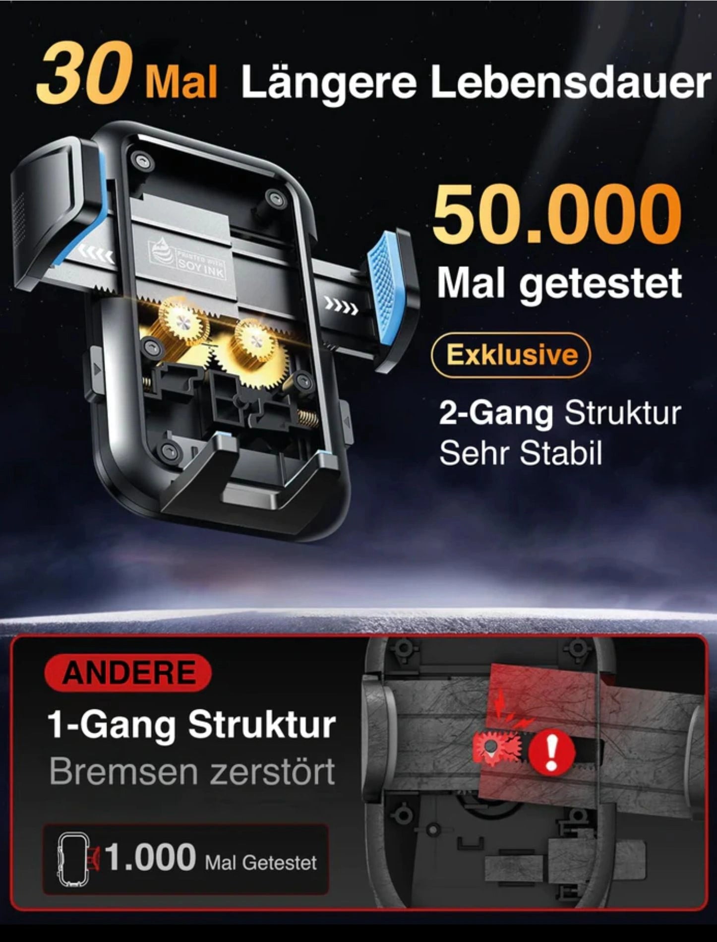 Auto Handyhalterung Für Lüftungsgitter