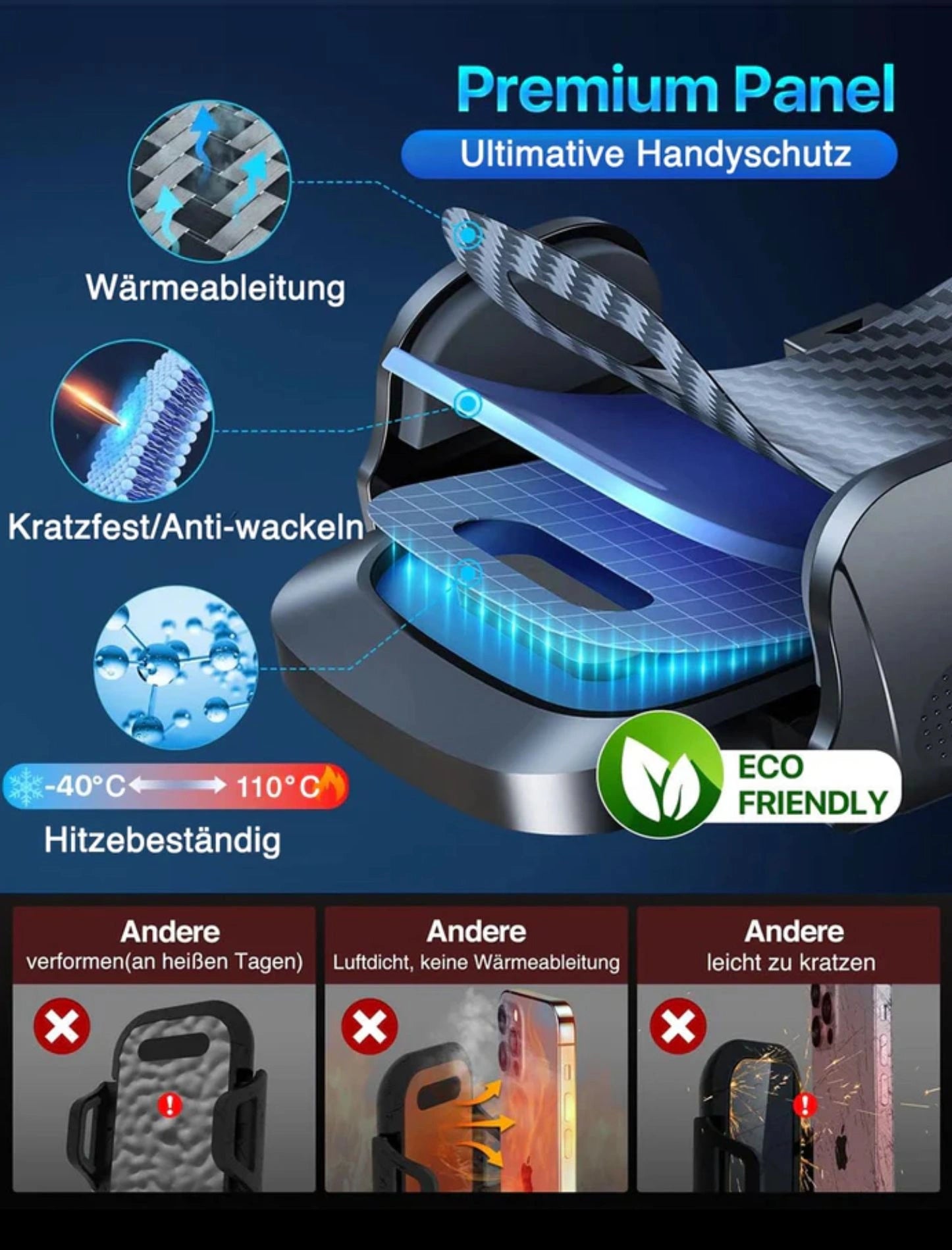 Auto Handyhalterung Saugnapf
