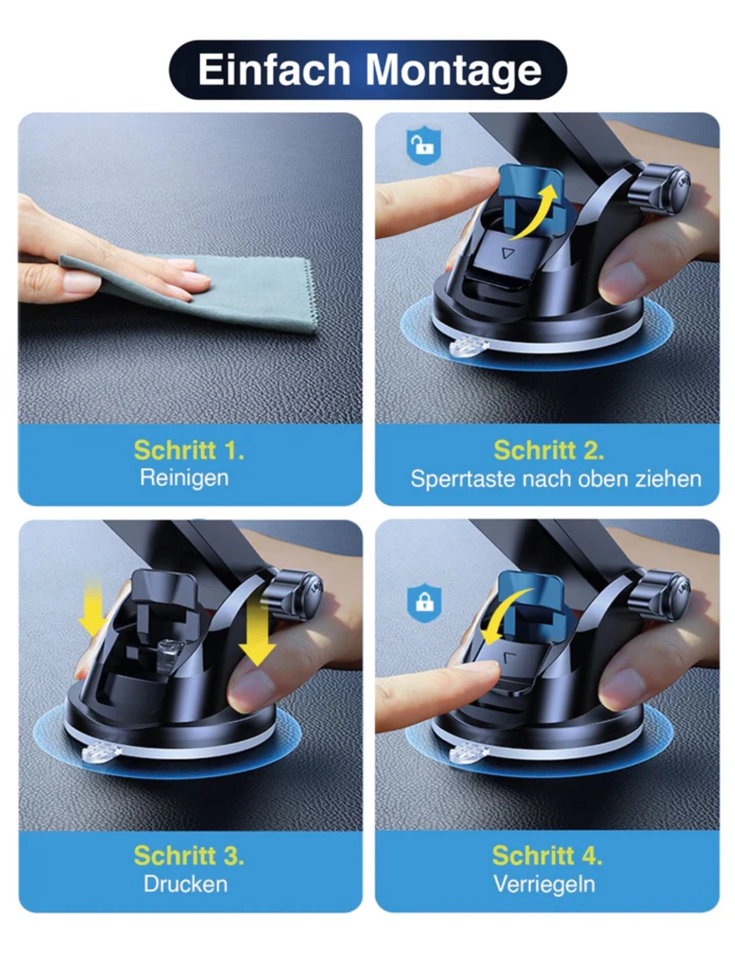 Auto Handyhalterung Saugnapf