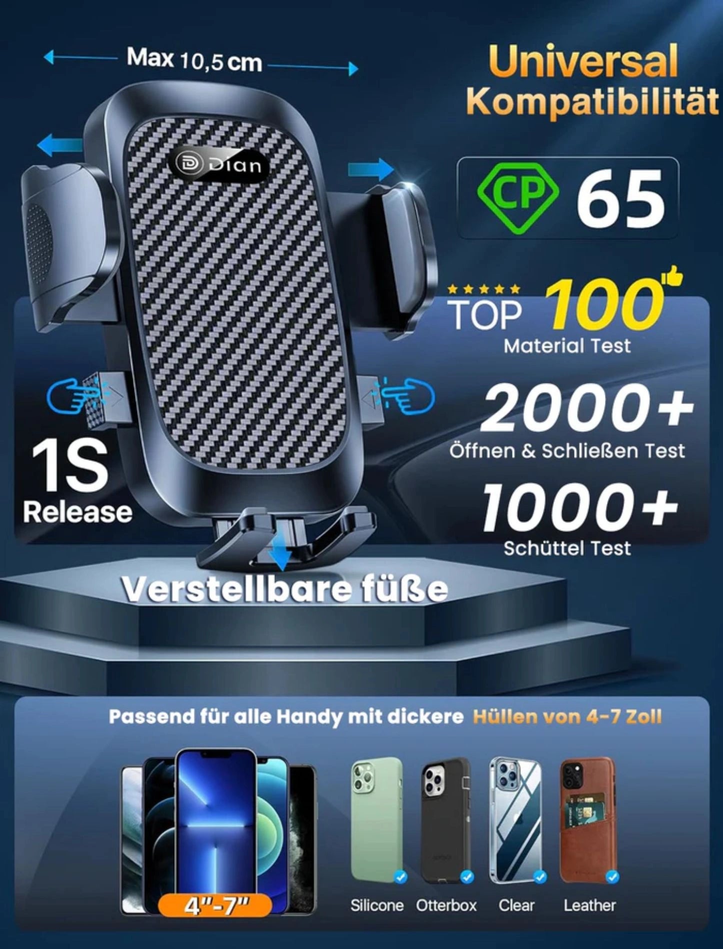 Auto Handyhalterung Saugnapf